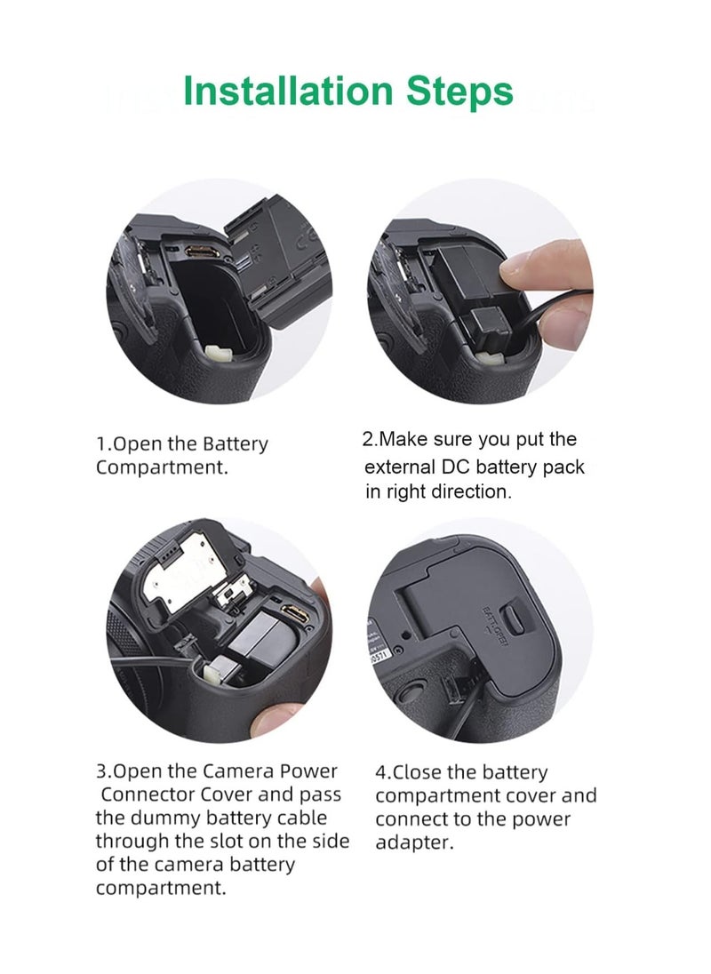 XICEN - Power Adapter , Coupler (NP-BX1 Dummy Battery Replacement) kit ,  for Sony Cybershot ZV-1, DSC-RX1, RX1R, RX100 II III IV V VI VII, M2 M3 M4 M5 M6/B M7, HX50 HX90 HX300 WX300 WX350 WX500 - Image 1