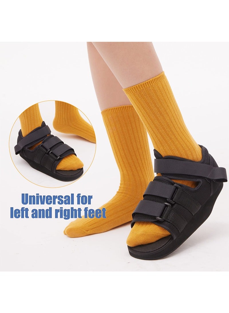 ايكانبو حذاء للجنسين بعد العمليات الجراحية، حذاء خفيف الوزن لتخفيف آلام الكعب، حذاء طبي تقويمي للقدم، حذاء لتخفيف الآلام للتقرحات وجروح القدم، قطعة واحدة - Image 5