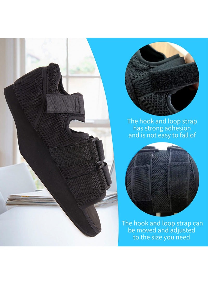 ايكانبو حذاء للجنسين بعد العمليات الجراحية، حذاء خفيف الوزن لتخفيف آلام الكعب، حذاء طبي تقويمي للقدم، حذاء لتخفيف الآلام للتقرحات وجروح القدم، قطعة واحدة - Image 4