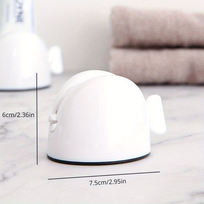 Red Manual Toothpaste Squeezer Tube Dispenser Holder for Bathroom - Image 1