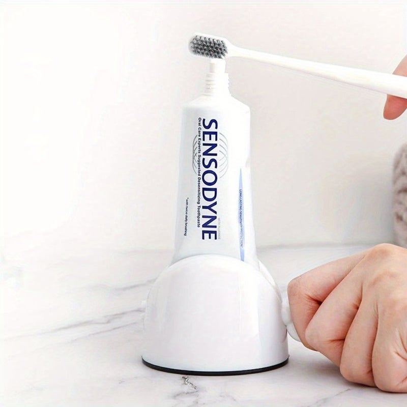 Red Manual Toothpaste Squeezer Tube Dispenser Holder for Bathroom - Image 4