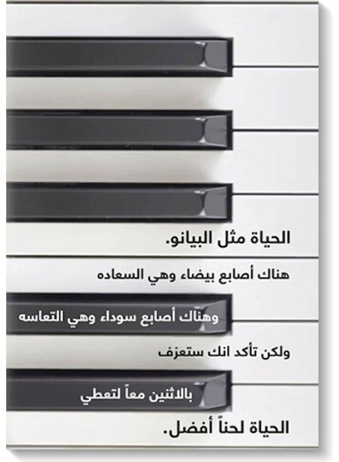 RYN Piano Wall Art multicolour 40x60cm - Image 2