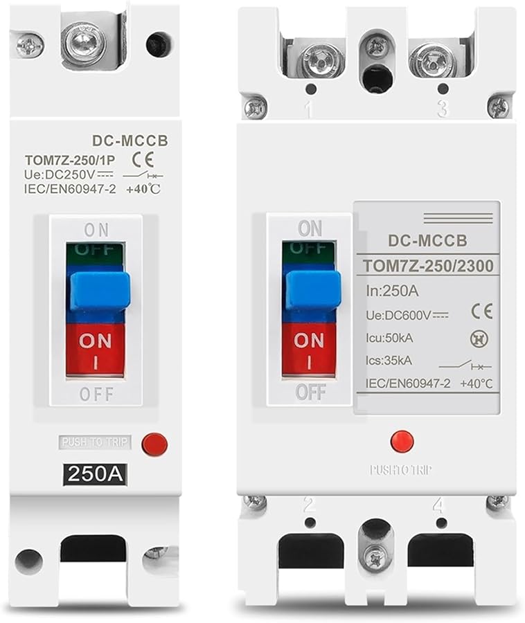 125A 1P Solar Photovoltaic PV Molded Case Circuit Breaker MCCB Overload Protection Switch - Image 2