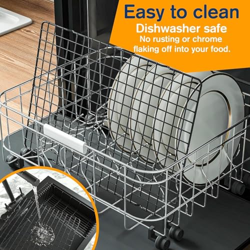 PureBake 1PCS Cooling Racks for Cooking and Baking - 40x25cm Heavy Duty Stainless Steel Wire Rack for Baking, Grilling, Roasting - Oven and Dishwasher Safe - Fits Jelly Roll Sheet Pan (Black) - Image 5