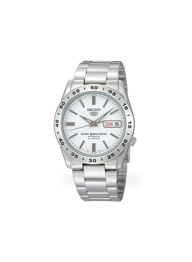 Seiko 5 SNKD97J1 Automatic White Dial Stainless Steel Men’s Watch - Image 1