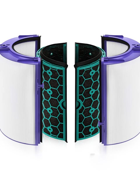 Air Purifier Filter Replacement for Dyson Pure Cool Purifying Fan TP04 HP04 DP04, 2-in-1 True HEPA and Activated Carbon Filter, 360° Combi Design