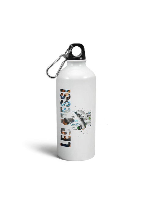 SCPmarts Create Your Desire Leo Messi Theme Fan Art Printed Aluminium Sipper Bottle 600 ML by SCPmarts Create Your Desire
