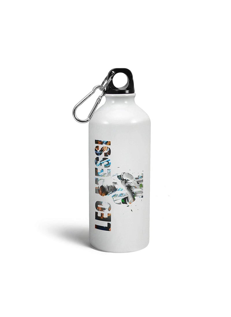 SCPmarts Create Your Desire - SCPmarts Create Your Desire Leo Messi Theme Fan Art Printed Aluminium Sipper Bottle 600 ML by SCPmarts Create Your Desire - Image 1
