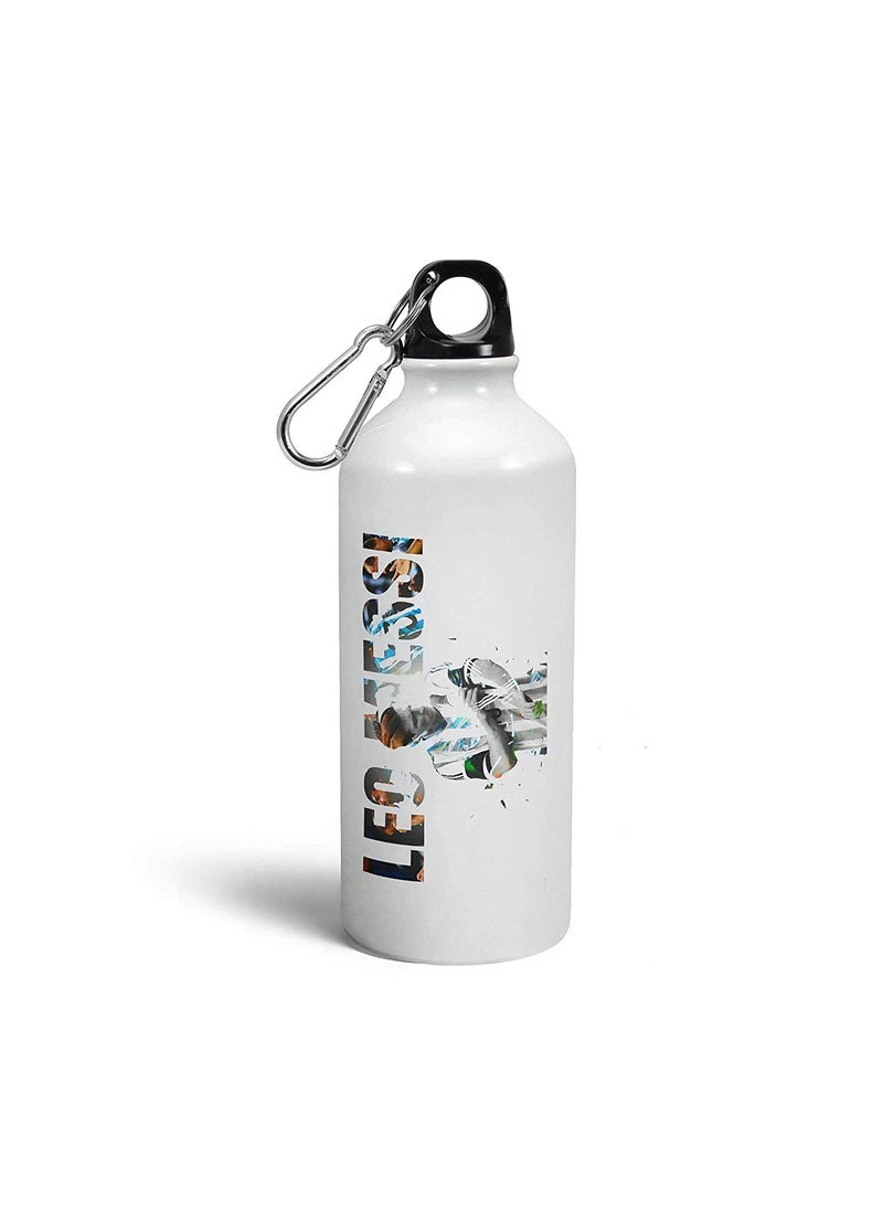 SCPmarts Create Your Desire - SCPmarts Create Your Desire Leo Messi Theme Fan Art Printed Aluminium Sipper Bottle 600 ML by SCPmarts Create Your Desire - Image 1