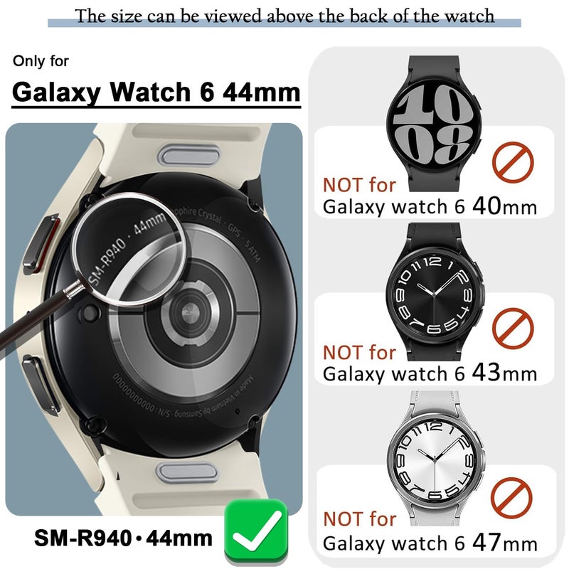 RICHONE [8Pack] RICHONE Screen Protector Compatible with Galaxy Watch 6 44mm, Glitter Rhinestones Protective Case for Samsung Smart Watch6 44MM SM-R940 Soft Bling Face Covers Accessories Anti-Scratches - Image 2