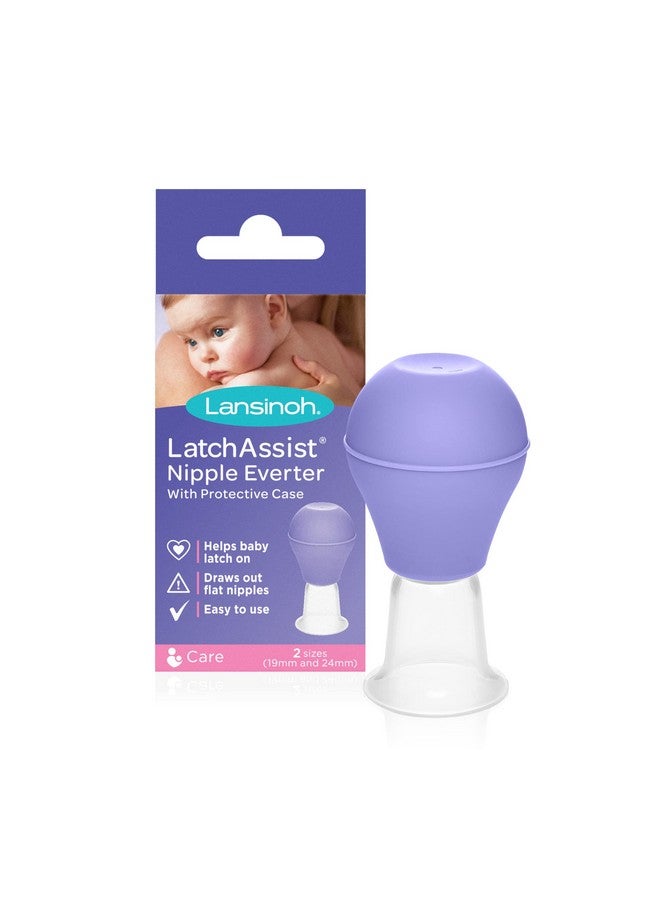 Lansinoh Latchassist Nipple Everter For Breastfeeding With 2 Flange Sizes (19Mm & 24Mm) And Protective Case - Image 1