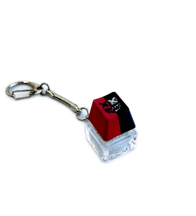 Red Mechanical Keyboard Keycap Keychain Fingertip Pendant - Image 2