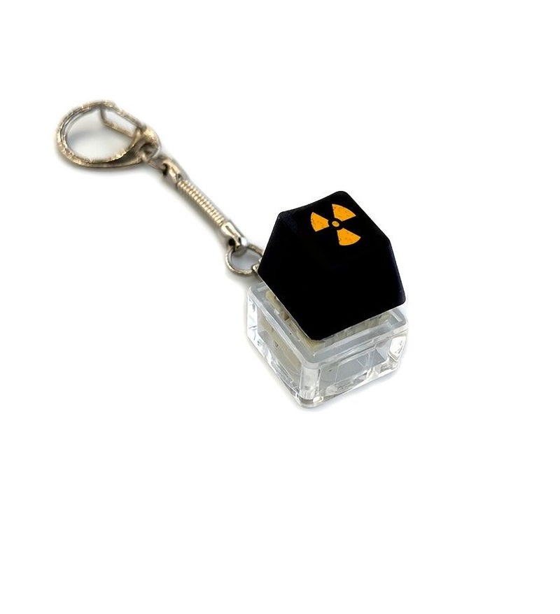 Red Mechanical Keyboard Keycap Keychain Fingertip Pendant - Image 4