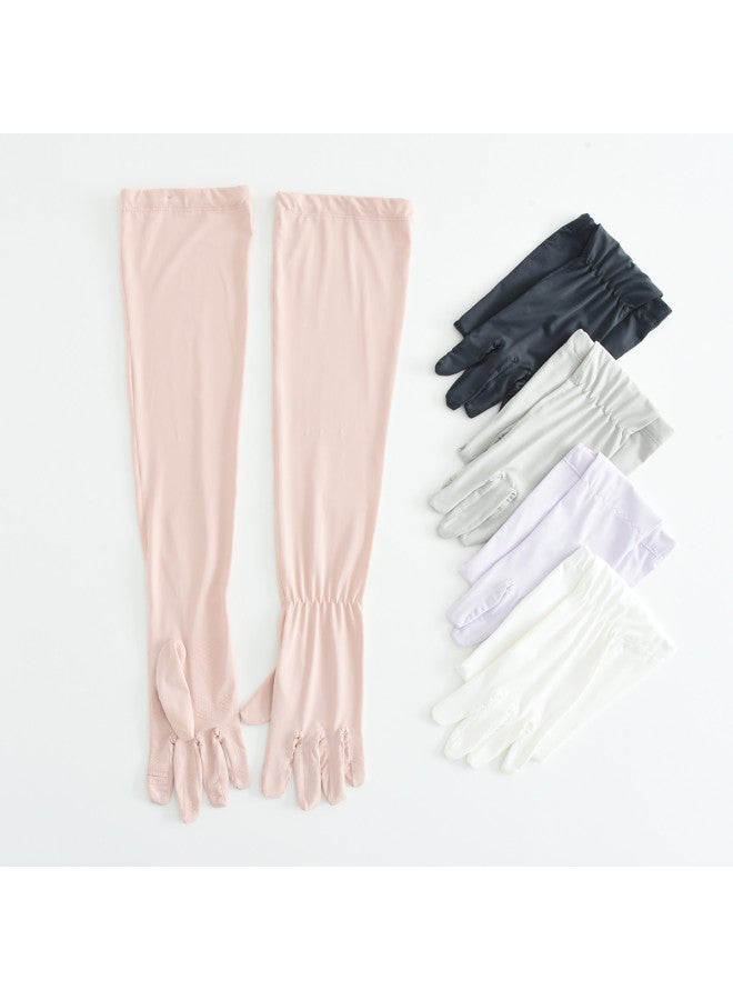 Bumblebee Parent-child Large Kids' Ice Sleeves With Finger Covers - Breathable Sun Protection Arm Sleeves For Driving, Outdoor Sports, Cycling & Windproof Use - Image 4