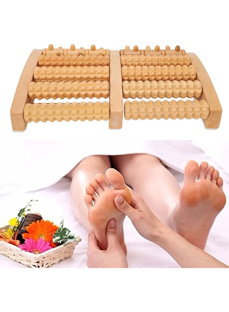 GGOOT Wooden Foot Massager Roller - Foot Pain Massager Tools, Relax and Relieve Plantar Fasciitis, Heel, Arch Pain, Muscle Aches Stress Relief Tool, Foot Deep Tissue Relax Massager Tool - Image 5