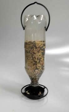 Gadjit 3 Hanging Soda Bottle Bird Feeders3 Fun Inexpensive Project for Kids at Home Fill Plastic Soda Bottles with Bird Seed Twist on Feeding Tray Hang Outdoors Pack of 3 - Image 2
