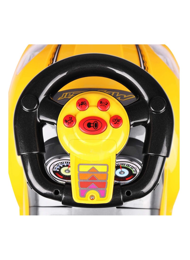 FACTUAL TOYS FTT Mega Pusher Car - Yellow  - Image 4
