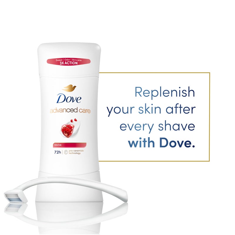 Dove Advanced Care Antiperspirant Deodorant for Women Twin Pack Revive 72 hour sweat and odor protection 2.6 oz (Packaging May Vary) - Image 5