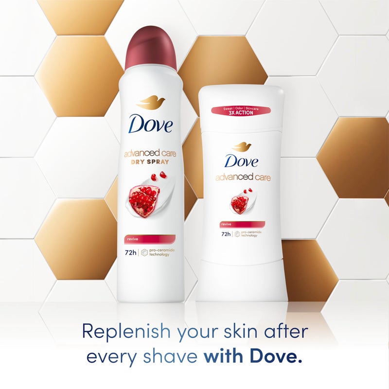 Dove Advanced Care Antiperspirant Deodorant for Women Twin Pack Revive 72 hour sweat and odor protection 2.6 oz (Packaging May Vary) - Image 4
