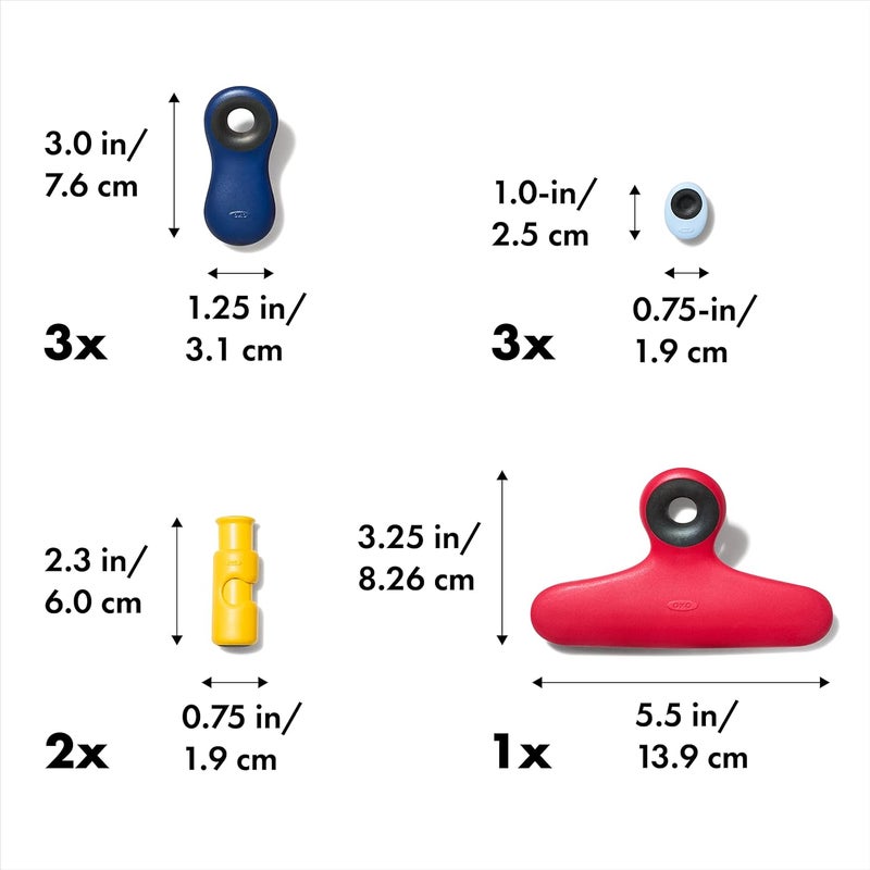 OXO OXO Good Grips Collection Bag Clip 9 Piece Set Assorted - Image 2
