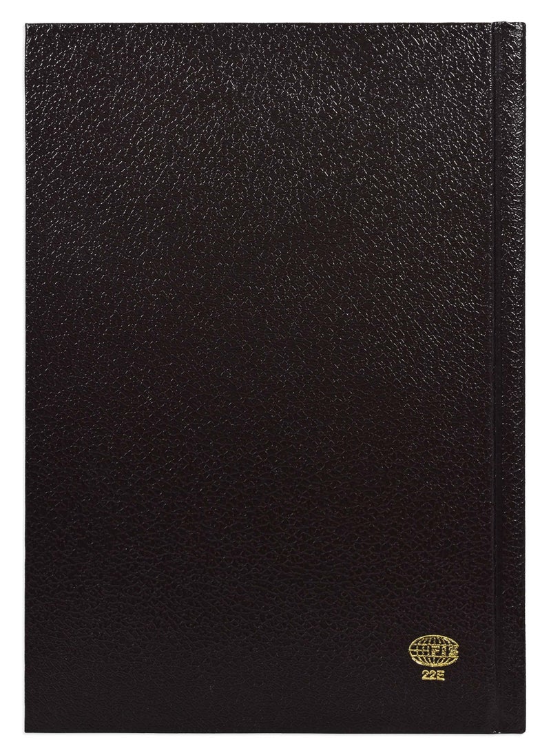 FIS Fis 2025 A5 Diary,Gold Corners,English Vinyl 1Side Padded Chocolate -FSDI22E25CH  - Image 5