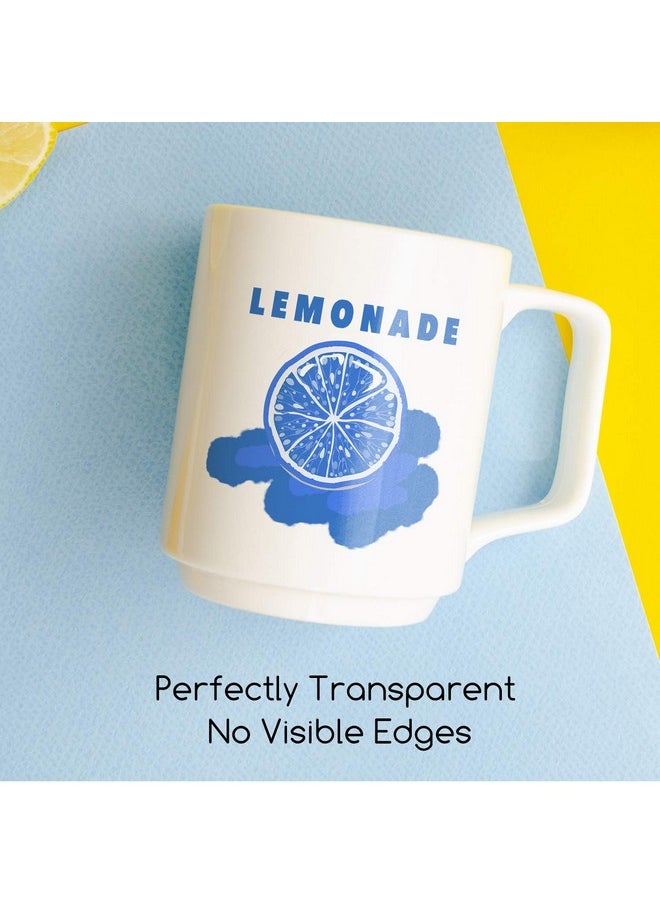 A-SUB - Waterslide Decal Paper For Inkjet Printers 20 Sheets Clear Water Slide Transfer Paper 8.5X11 In For Diy Tumbler Mug Glass Decals - Image 1