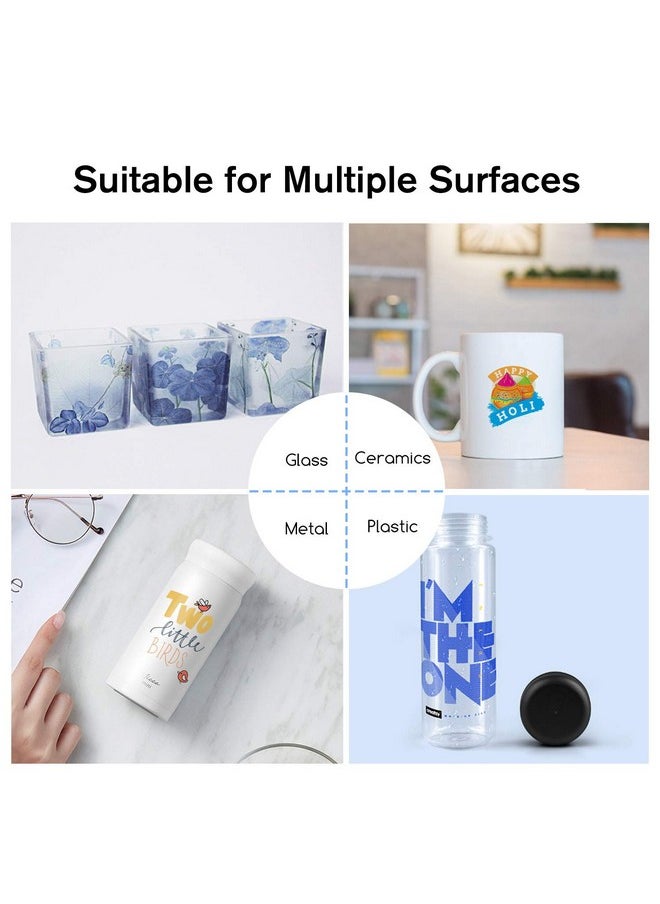 A-SUB - Waterslide Decal Paper For Inkjet Printers 20 Sheets Clear Water Slide Transfer Paper 8.5X11 In For Diy Tumbler Mug Glass Decals - Image 1