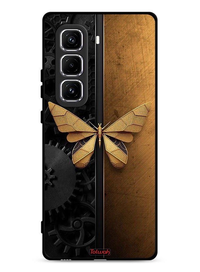 Tolwak Infinix Hot 50 Pro Plus 4G Protective Case Cover Steel Butterfly  - Image 1