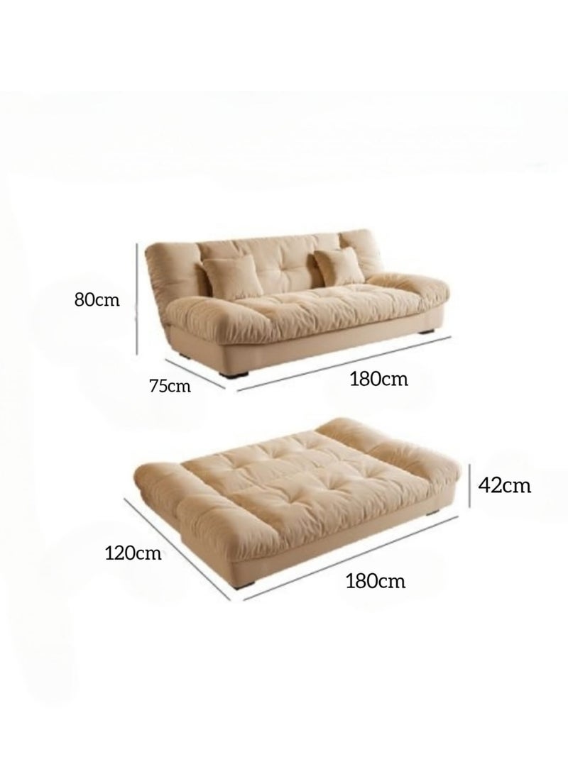 Zayn comforts Double Sofa Bed Modern fabric sofa, Convertible & Space-Saving Design for Living Rooms & Apartments (Off White) - Image 3