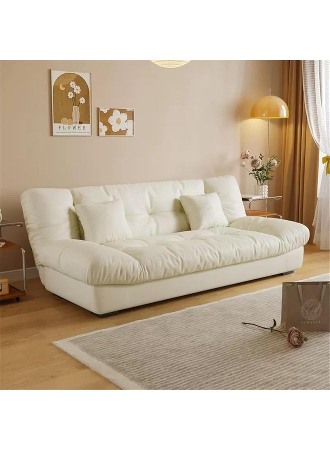 Zayn comforts Double Sofa Bed Modern fabric sofa, Convertible & Space-Saving Design for Living Rooms & Apartments (Off White) - Image 1