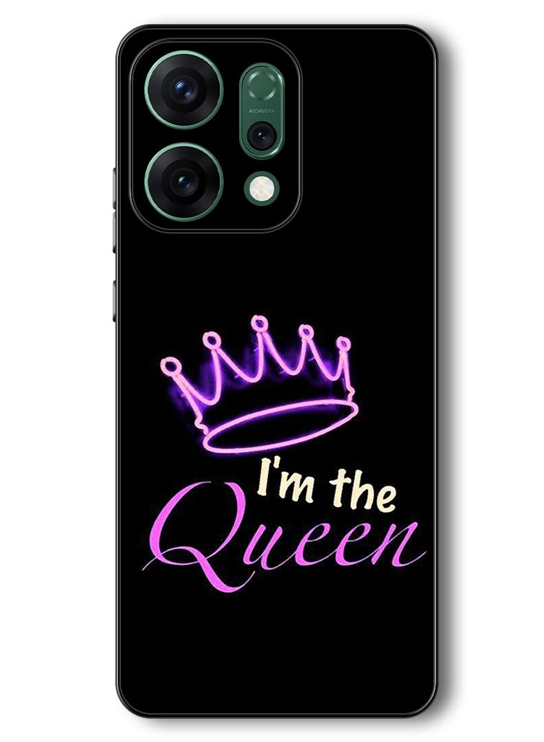 Theodor Case Compatible with Oppo Reno 14 6.59 Inch Protection Shockproof Bumper Cover I Am The Queen - Image 1