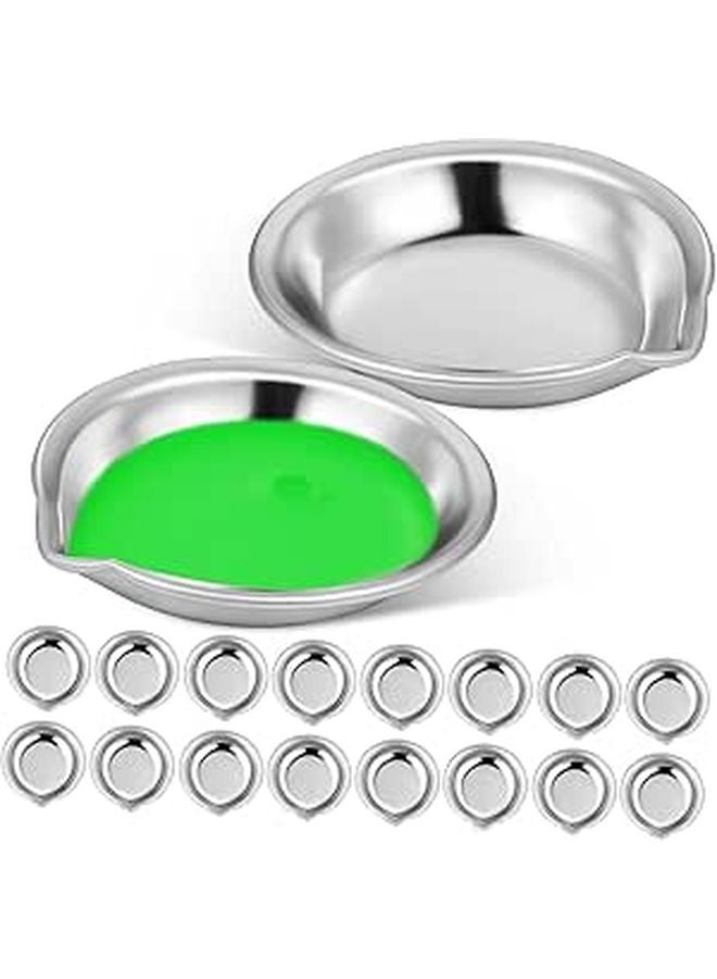 Compact Watercolor Palette With Spout For Precision Pouring 18 Pcs Durable Paint Mixing Trays - Image 1