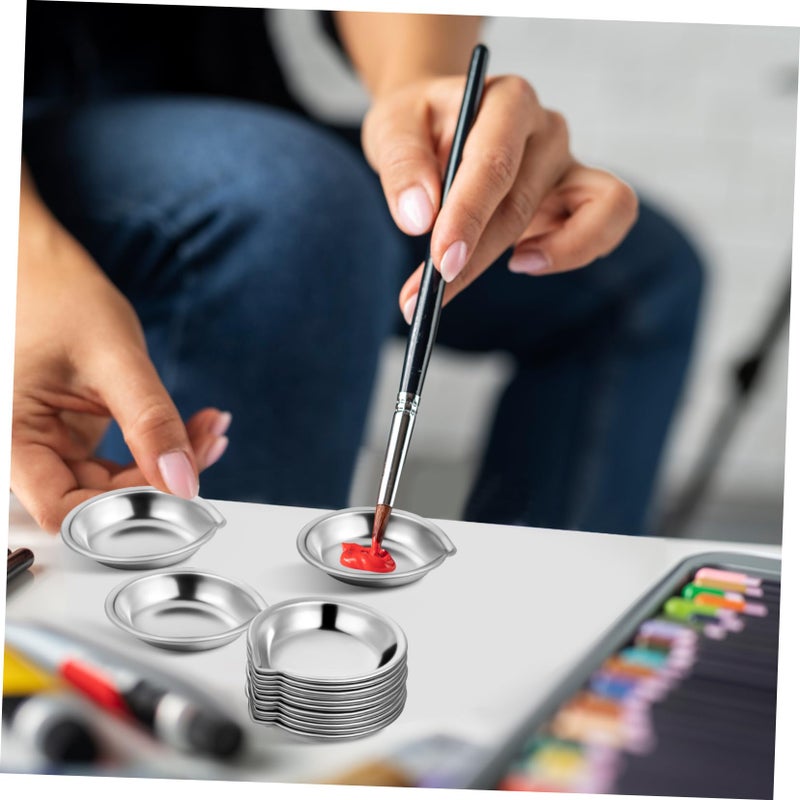 Compact Watercolor Palette With Spout For Precision Pouring 18 Pcs Durable Paint Mixing Trays - Image 5