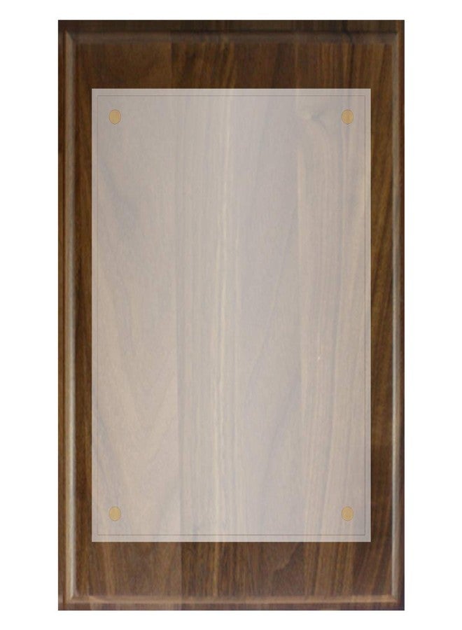 Solid Walnut Wood Board - 12" x 15" Board with 11" x 14" Plexiglass