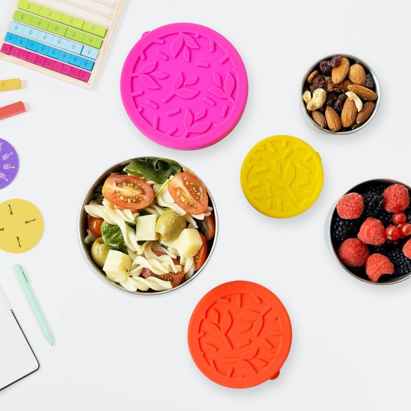 TAVVA Stainless Steel Snack Containers for Kids (12oz/7oz/3oz), Stainless Steel Containers with Lids, Stainless Steel Lunch Box for Kids, Lunch Box Containers for Kids - Image 3