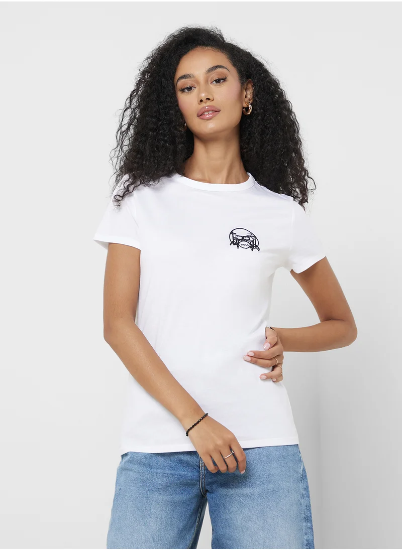 بوس Crew Neck Graphic T-Shirt