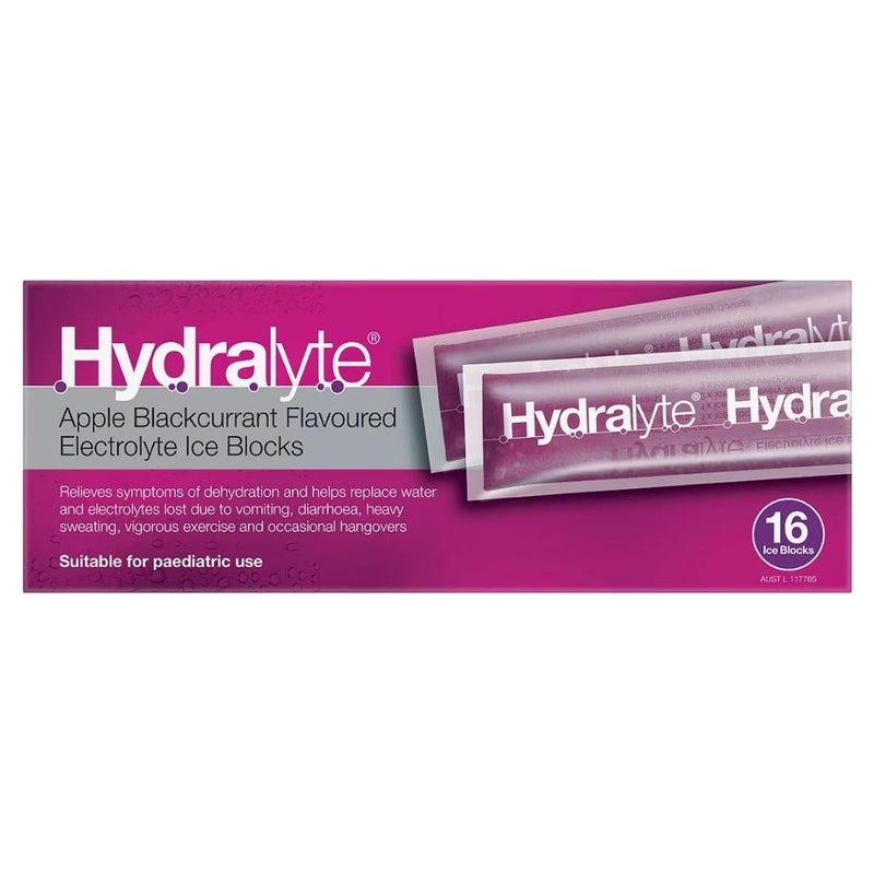 Hydralyte Black Currant Flavored Ice Blocks 16's - Image 2