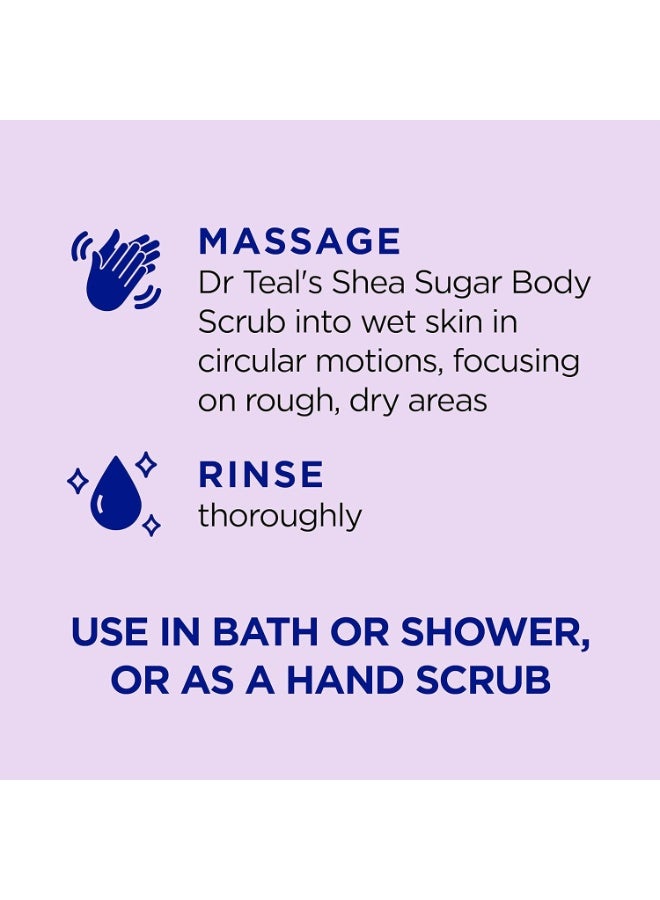 Dr Teal's Dr Teal's Shea Sugar Sleep Scrub, with Melatonin, Lavender, & Essential Oils, 19oz (Pack of 3)  - Image 4
