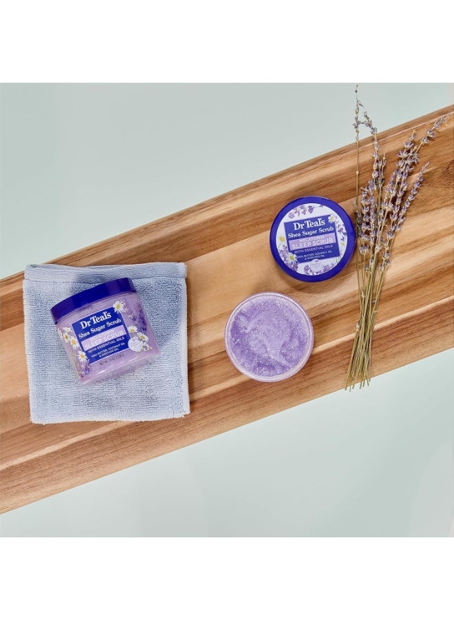 Dr Teal's Dr Teal's Shea Sugar Sleep Scrub, with Melatonin, Lavender, & Essential Oils, 19oz (Pack of 3)  - Image 2