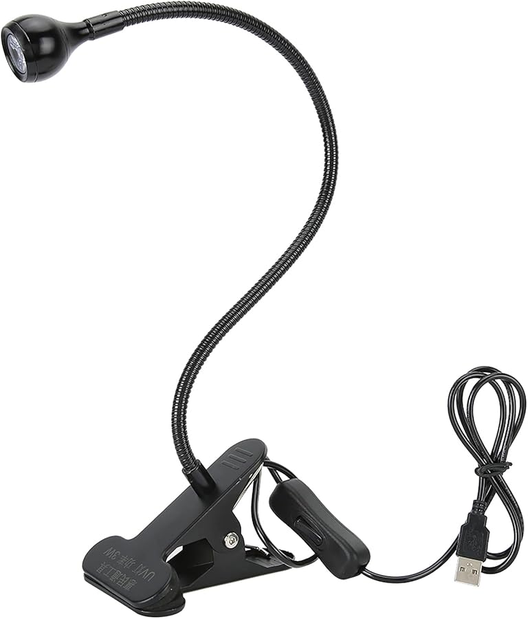 3W UV LED Black Light Lamp With Gooseneck Clamp USB Powered 395nm Nail Art Resin Curing - Image 2
