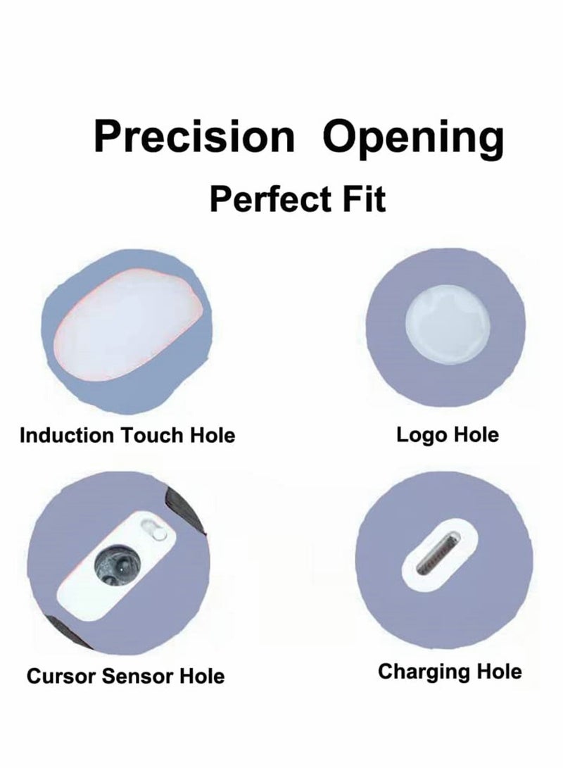 SYOSI Silicone Case Cover, Mouse Protective Skin, Mouse Silicone Sleeve, for Apple Mouse 2 Pieces (Light Blue, Dark blue ) - Image 4