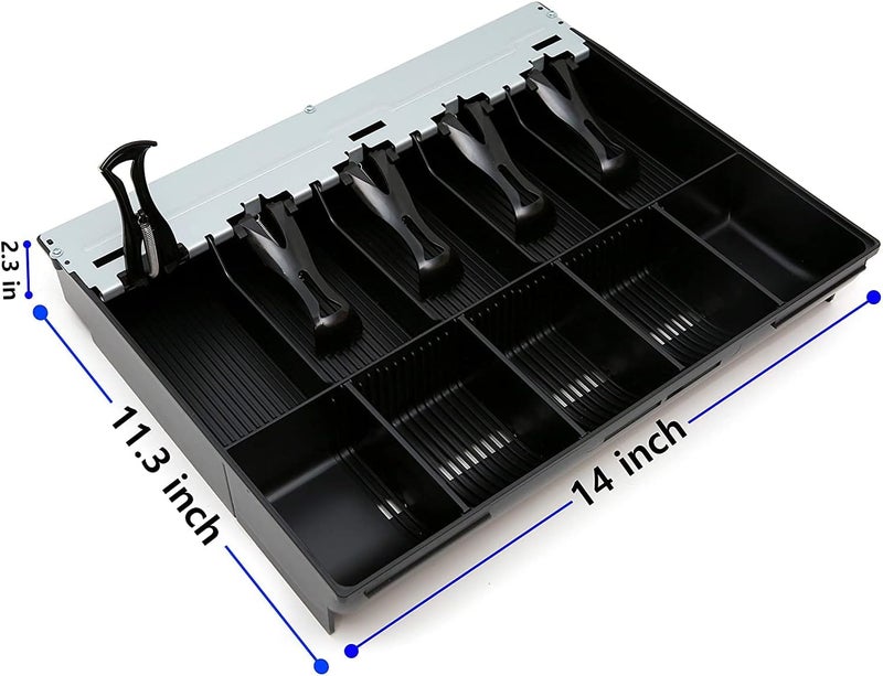 HK SYSTEMS SAM4S Cash Drawer Insert Money Tray 57 with 160key Wet Cover, 5 Bills and 5 Coins (Bundle) - Image 2