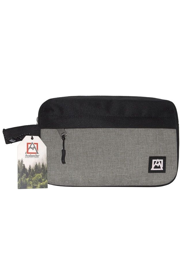 Avalanche Dopp Kit/Toiletry Bag (Black/Gray) - Image 1