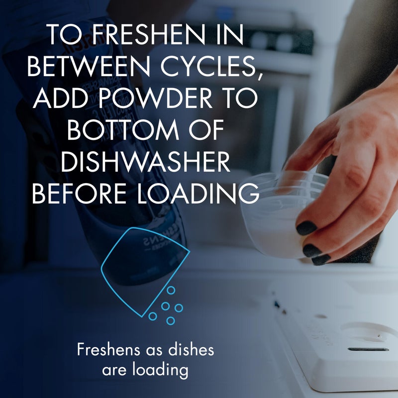 Glisten Dishwasher Detergent Booster and Freshener, Helps Eliminate Odors, Spots, and Stains, Lemon Scent, Made in the USA, 28 Ounce Bottle - Image 3