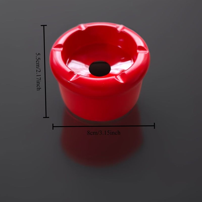 Creative Purple Ashtray For Living Room And Home Office With Lid - Image 2