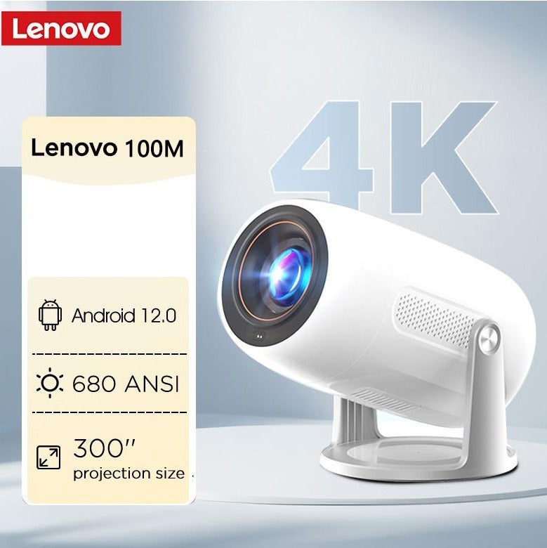 Smart Projector Xiaoxin 100M- Full HD 1920*1080P - Support 4K - Auto Focus - Android 12.0 - Portable Projector with WiFi 6 and Bluetooth 5.0 - Mobile Home Theater - Compatible with Android/iOS/Windows/TV Stick/HDMI/USB/PS4/PS5 for Work and Gaming