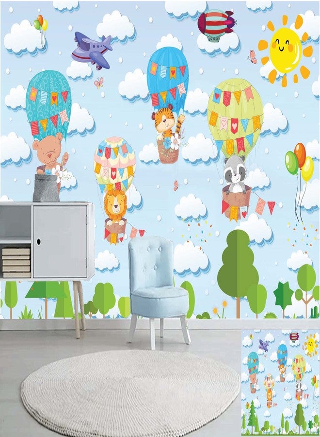 DECOR PRODUCTION ورق جدران لاصق ذاتي بتصميم أطفال من إنتاج شركة ديكور برودكشن، مناسب لتزيين المنزل، غرفة المعيشة، غرفة النوم، الردهة، غرفة الأطفال، غرفة اللعب (2021-Kids-pt05-02-4x7Ft) - Image 1