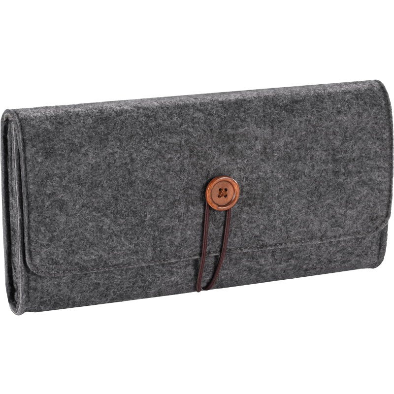ProCase Carrying Case for 2025 Nintendo Switch 2 Portable Travel Bag Ultra Slim Felt Pouch with 5 Game Cartridges Holders a Bit Large for 79Inch Switch 2 Black - Image 2