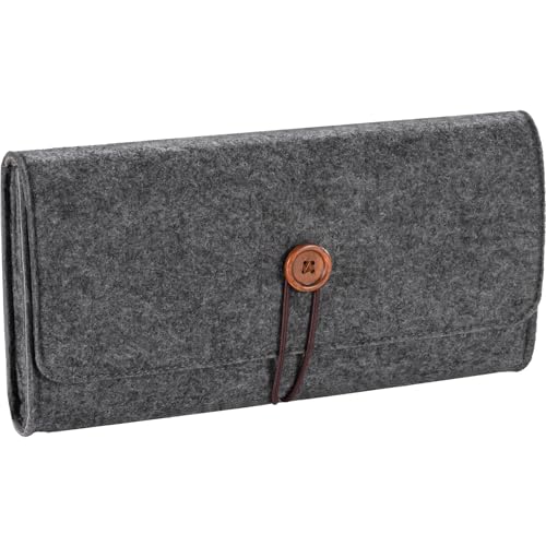 ProCase Carrying Case for 2025 Nintendo Switch 2 Portable Travel Bag Ultra Slim Felt Pouch with 5 Game Cartridges Holders a Bit Large for 79Inch Switch 2 Black - Image 1