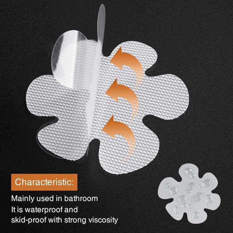 Secopad Original 36PCS Transparent Bathtub Stickers Non-Slip, Safety Shower Treads Adhesive Appliques with Premium Scraper - Image 2